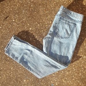 Free People Splatter Crop Skinny Jeans 28